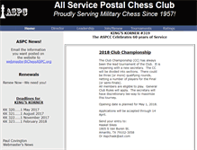 Tablet Screenshot of chessaspc.org